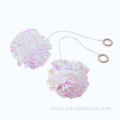 Candy-colored crinkle paper ball cat teaser toy